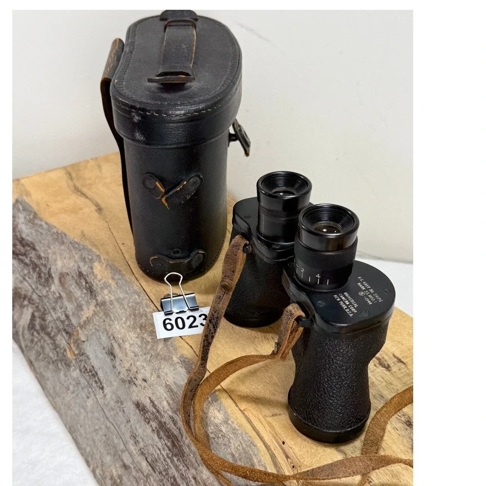 Vintage 1944 U.S. Navy Bu. Ships Mark 33 Mod 1 6x30 Binoculars Universal Camera